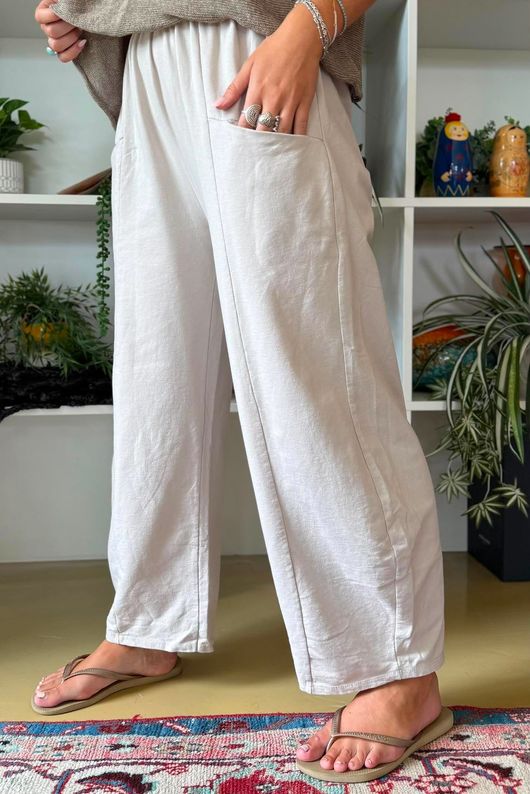 Lagen Relaxed Barrel Pant Calico
